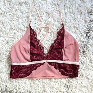 Free People Intimately "Leah" unpadded mesh strappy bralette